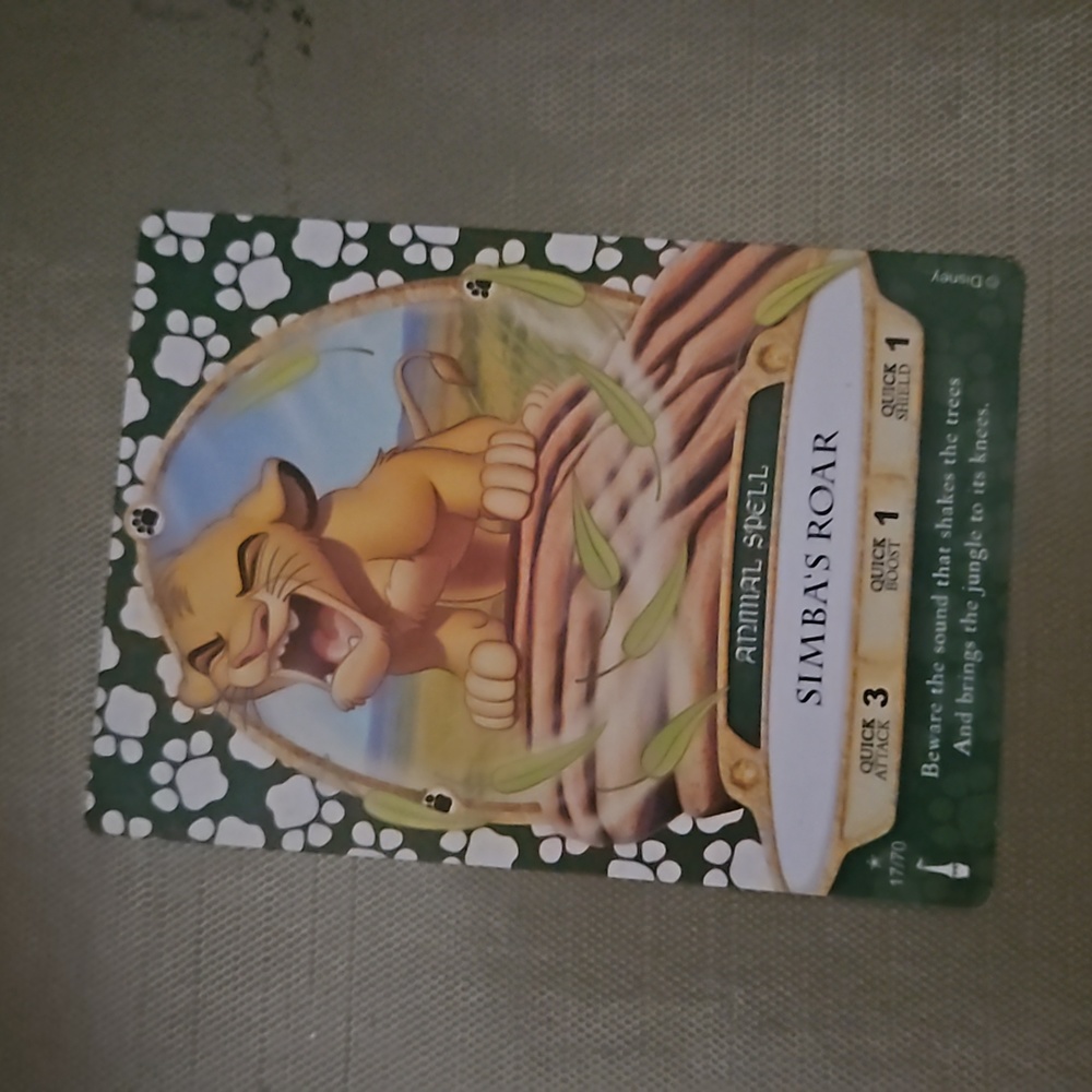 Simba's Roar Sorcerer's of The Magic Kingdom Card